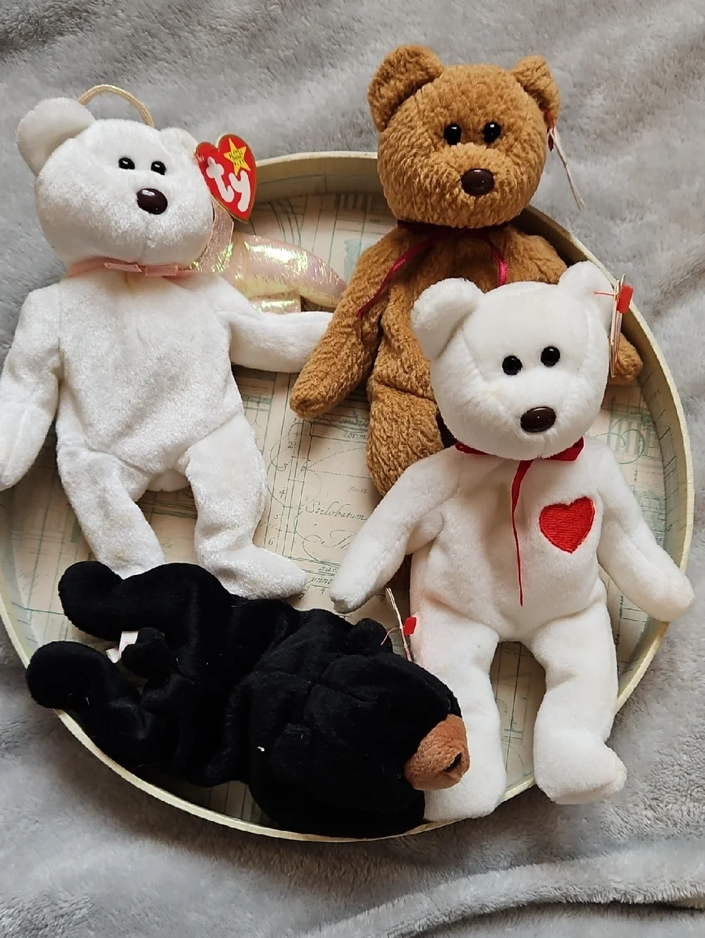 Vintage Ty Beanie Baby Lot of 16 4+lbs Collection  Bears Bat Hippo Duck & More - Picture 3 of 16